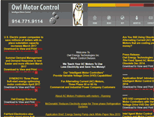 Tablet Screenshot of owlmotorcontrol.com